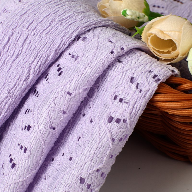 Cutwork Nylon Warp Knit Lace Fabric for Women's Wear Wholesale Supplie 4